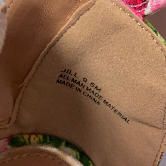 Wedged sandals flowered never worn - Picture 7 of 9